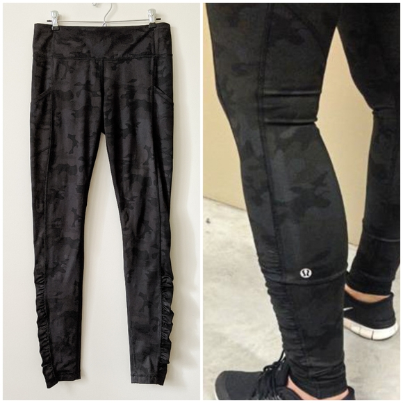 lululemon athletica Pants - 🦄 RARE Lululemon Savasana Camo Black Speed Tight